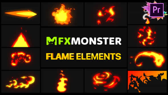 Flame Elements - VideoHive 28895835