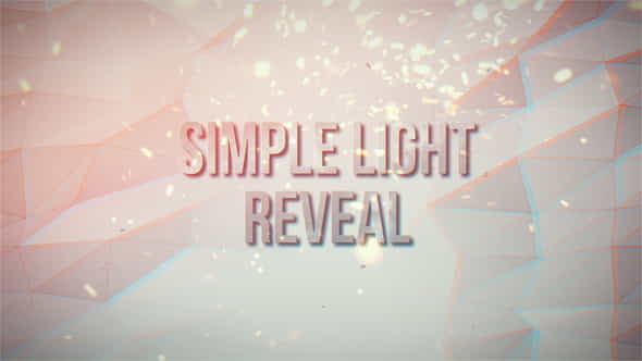 Simple Light Text Reveal - VideoHive 30267544