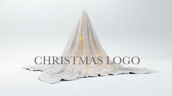 Christmas Logo Hidden Under A White Cloth - VideoHive 48937394