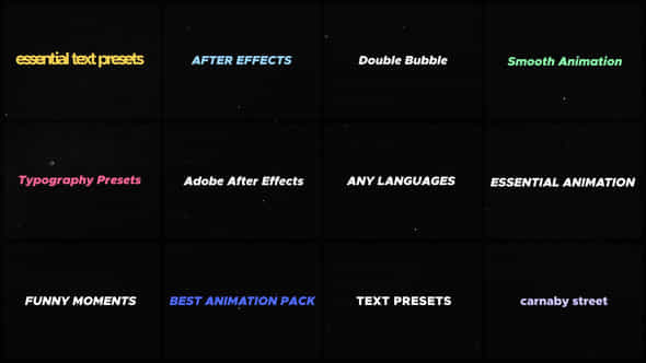 Text Animation Presets - VideoHive 42889971