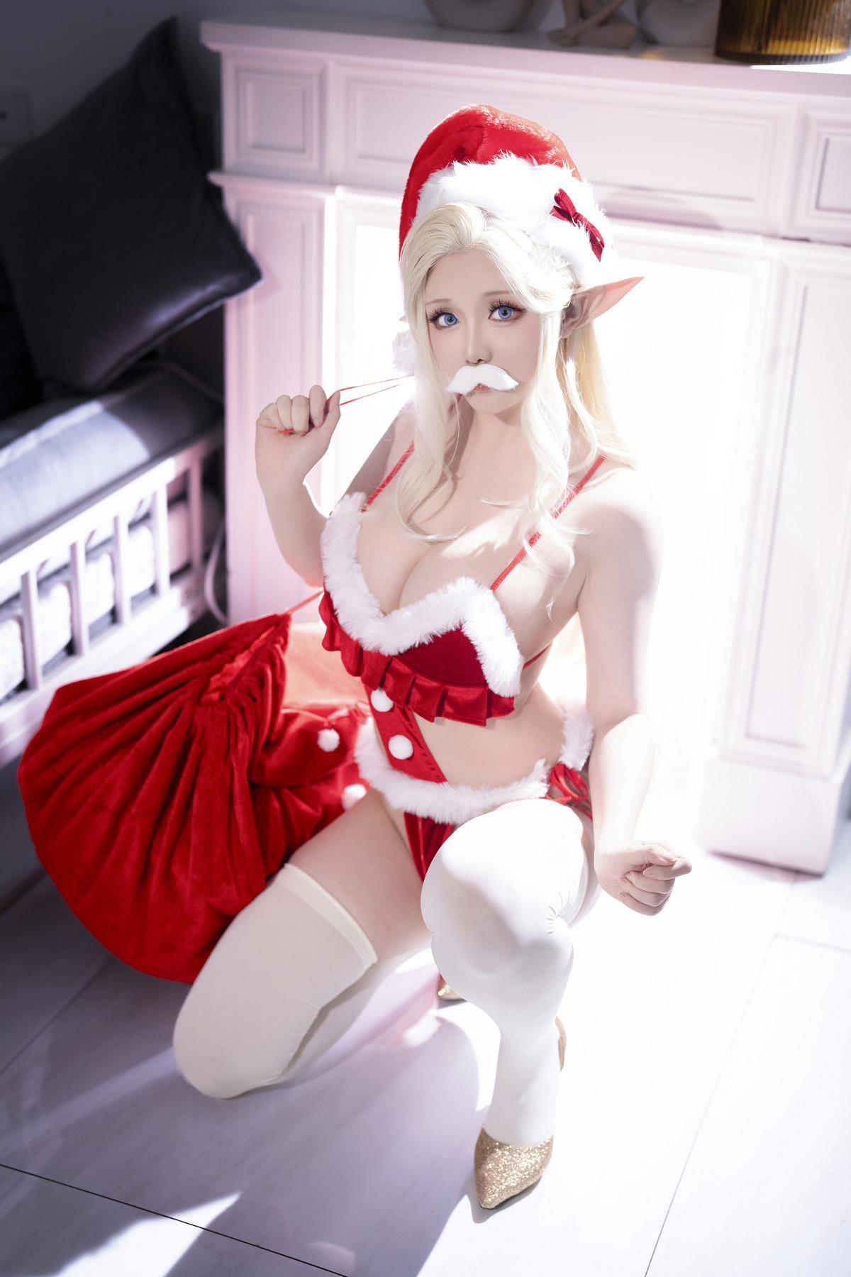 Cosplay 星之迟迟Hoshilily 圣诞精灵篇B 圣诞老人 Set.01(7)