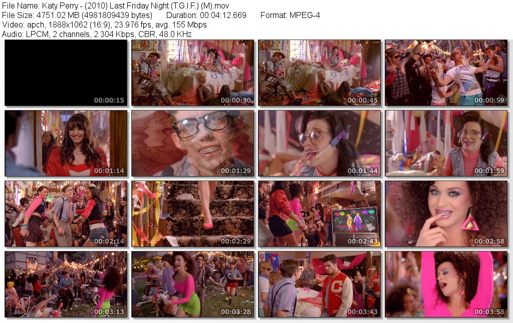 True Hd Katy Perry Last Friday Night T G I F 10