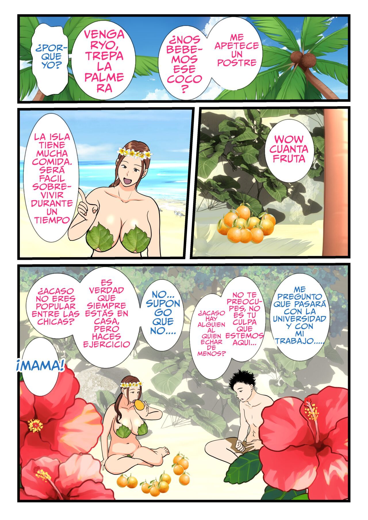 [Benii Kenkyuujo] Moto Yan Haha, Mujintou nite Mesu ni naru Zenpen [Spanish]