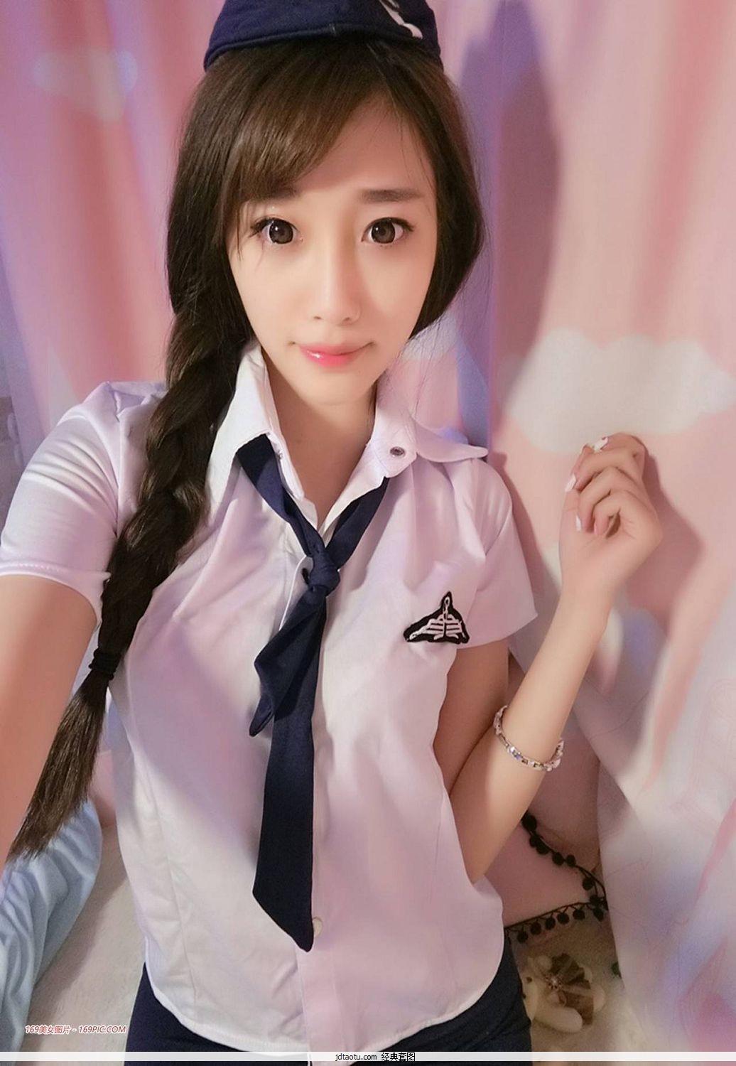 自恋女孩杨晨晨sugar小甜心CCSugar制服秀(35)