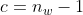 c=n_w-1