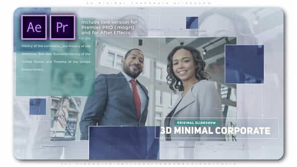 3D Minimal Corporate Slideshow - VideoHive 26441015