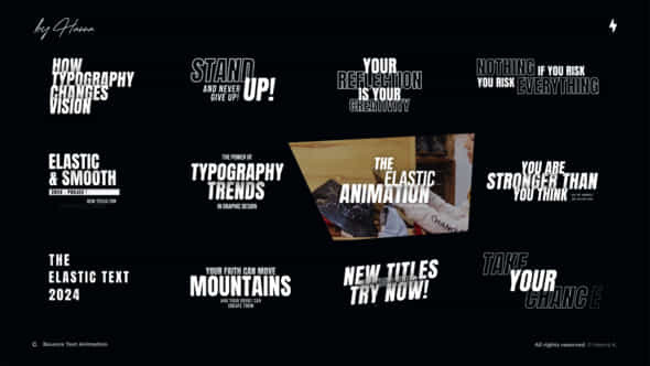 Bounce Text Animation Ae - VideoHive 55058003