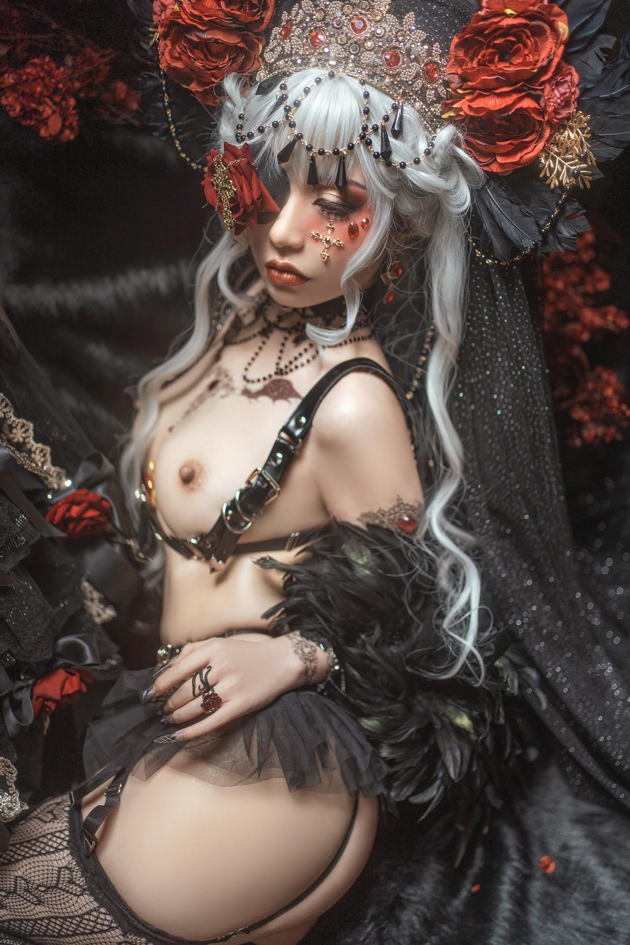 Nekokoyoshi 爆机少女喵小吉, 写真集 乌鸦 Crow(40)