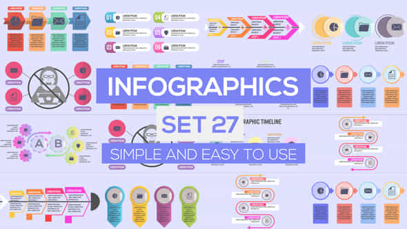 Infographics Set 27 - VideoHive 27030548