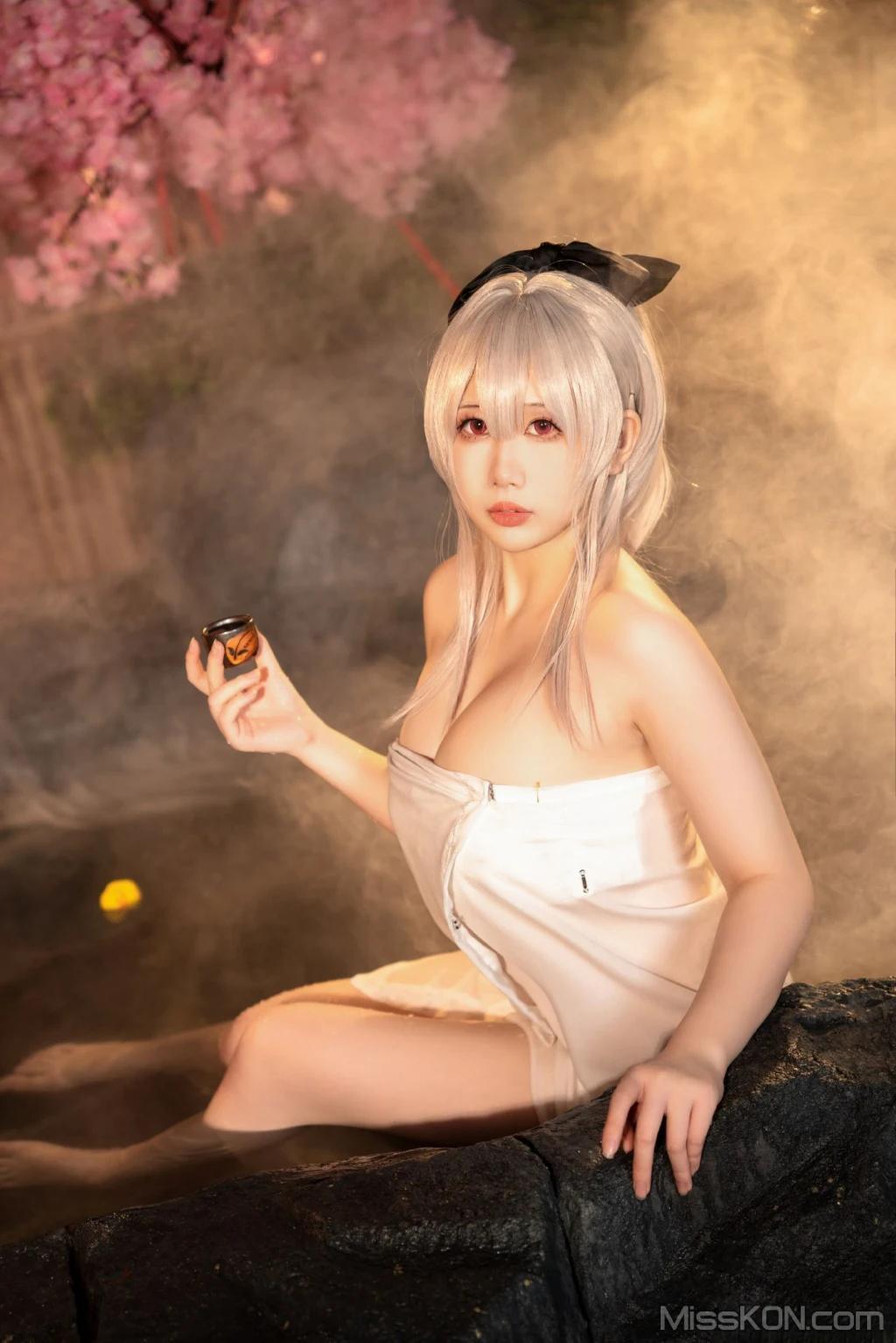 Coser@小瑶幺幺 & 九言 & 喜茶苍苍子: 碧蓝 温泉之旅 (66 photos)(33)