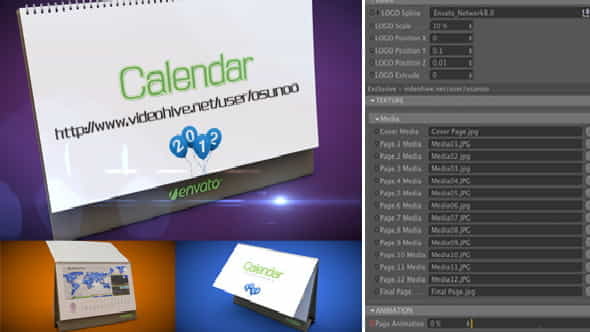 3D Calendar Preset - VideoHive 2743536