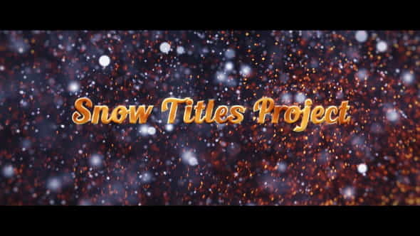 Snow Titles - VideoHive 14016687