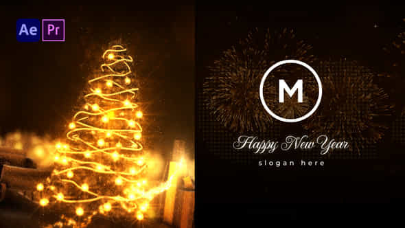 Christmas New Year Logo Reveal - VideoHive 49926609