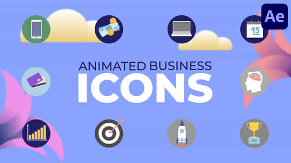 Animated Business Icons - VideoHive 47349752