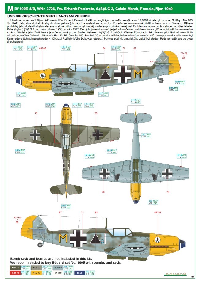1/32 Bf 109E-4/B, Eduard, DIO - Synchronization gear - Ready