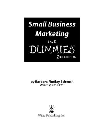 Small Business Marketing for Dummies