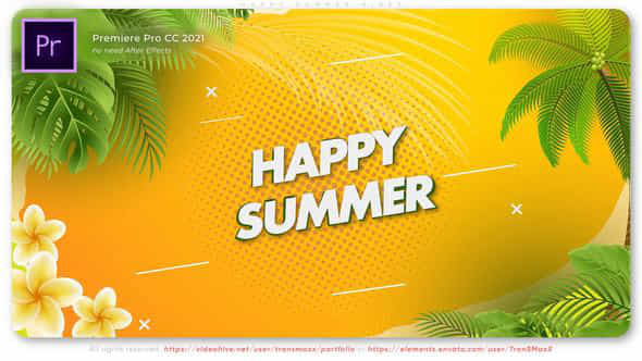 Happy Summer Vibes - VideoHive 47632150
