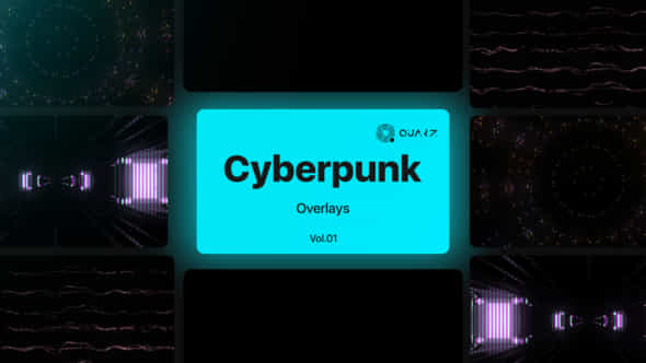 Cyberpunk Overlays - VideoHive 47534080