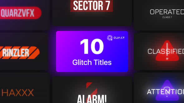 Glitch Titles - VideoHive 44614890
