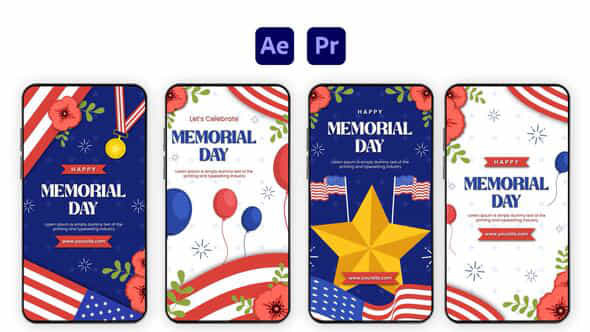 Memorial Day Us Instagram Story - VideoHive 57643482