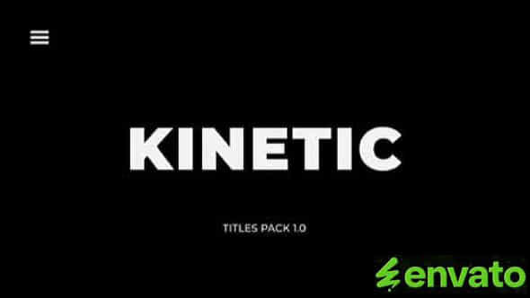 Kinetic Titles - VideoHive 31808585