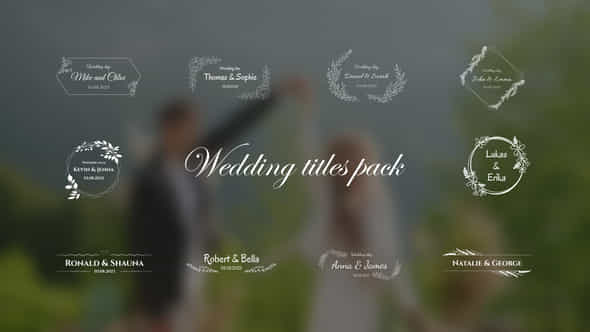 Wedding Titles Pack Mogrt - VideoHive 50262284