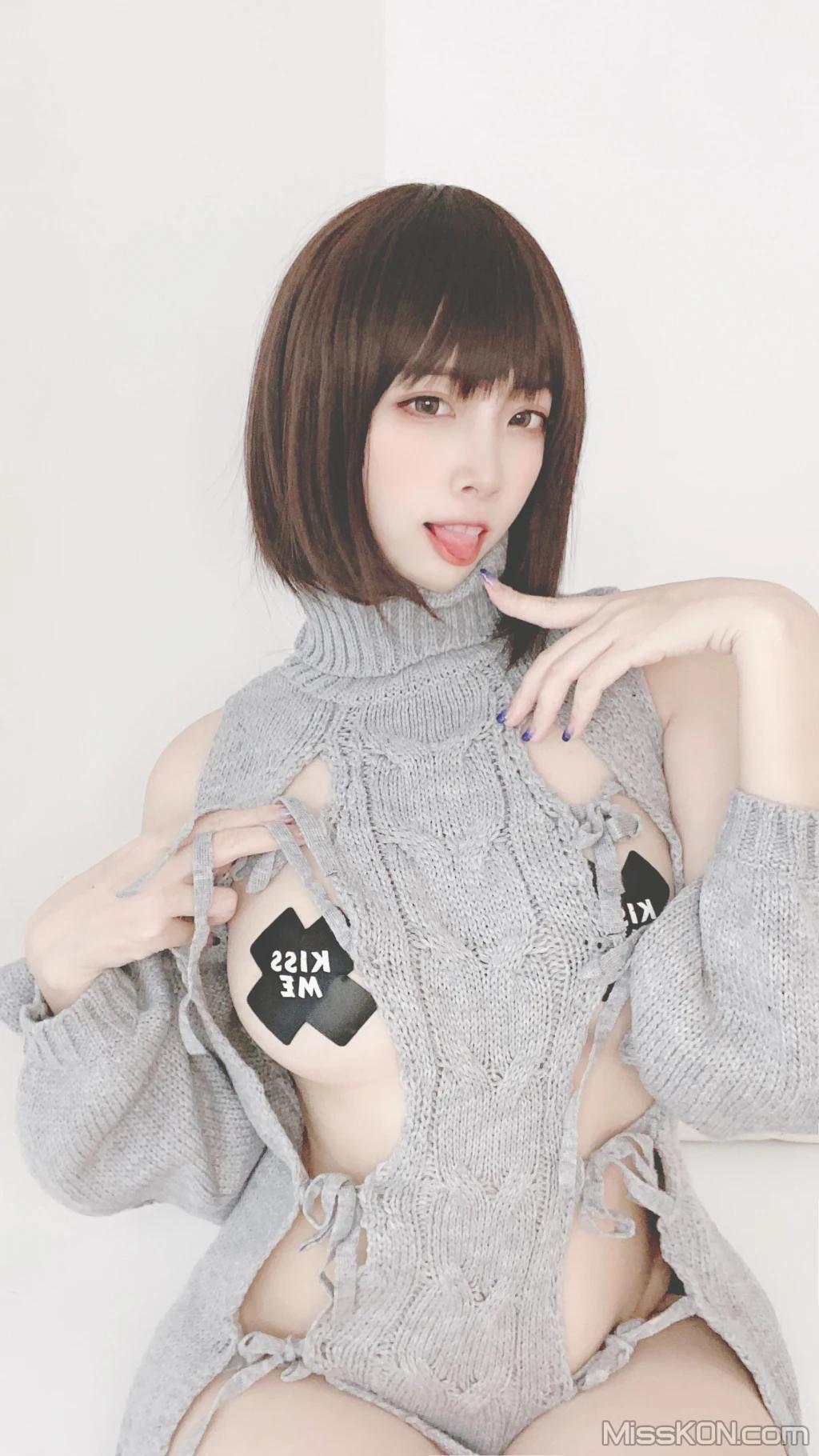 Coser@二佐Nisa: 私房洞洞毛衣 (66 photos )(35)