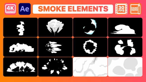 Smoke Elements And Titles | - VideoHive 30148049