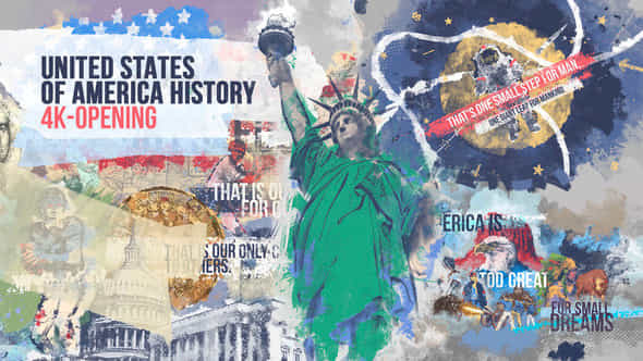 United States Of America History 4K Opening - VideoHive 24026224