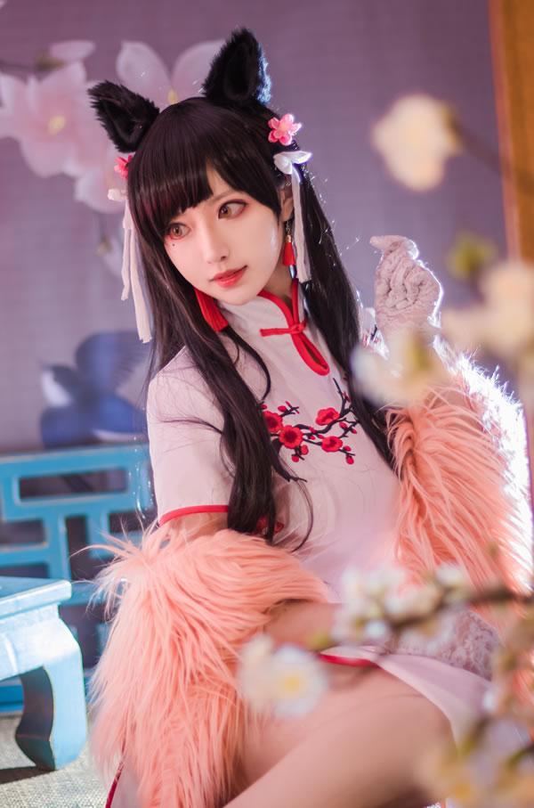 高颜值coser Shika小鹿鹿-爱宕旗袍(13)