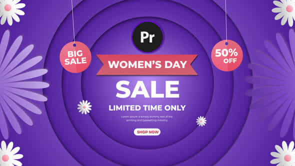 Womens Day Sale Intro - VideoHive 56675215
