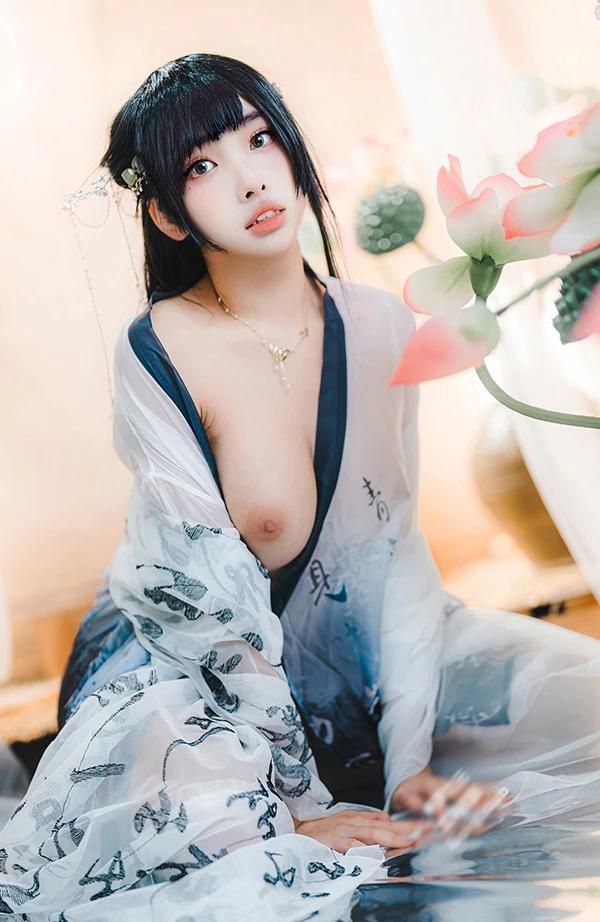 甜美福利姬慕慕Momo 古韵风华无圣光唯美图(26)