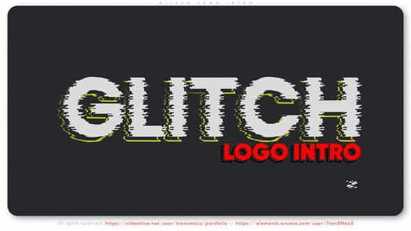 Glitch Logo Intro - VideoHive 26896488