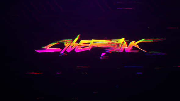 Cyberpunk Glitch Logo - VideoHive 37102995