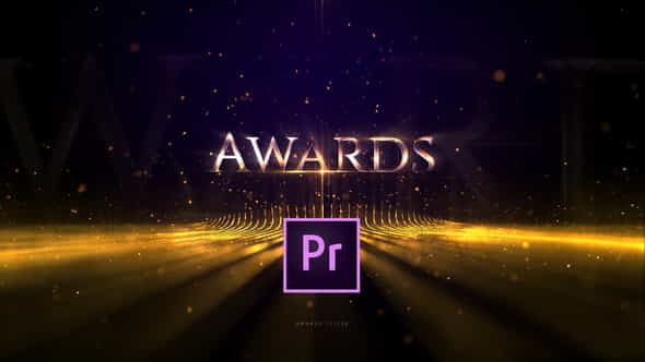 Awards Titles Golden Lines - VideoHive 23601050