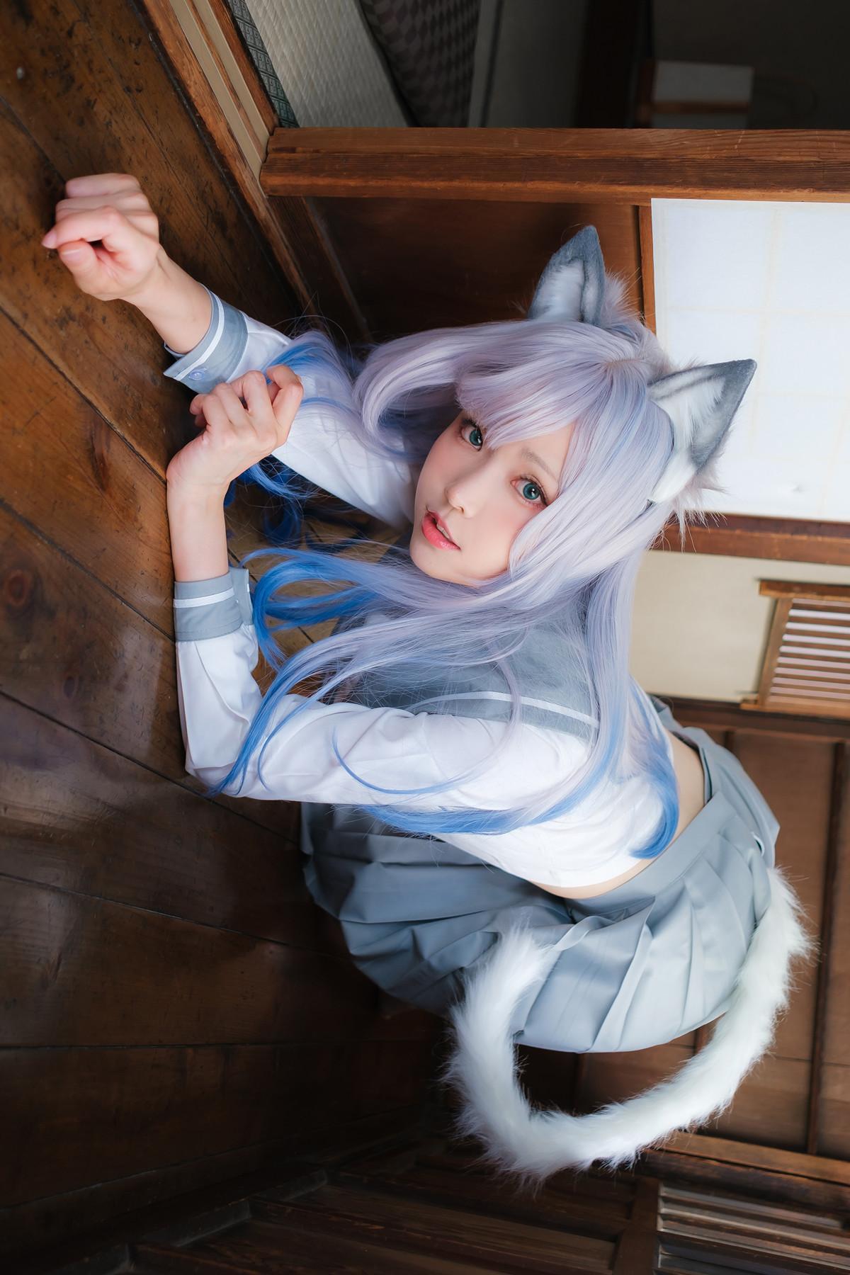 Cosplay ElyEE子 Veranda White Cat緣廊白貓(14)