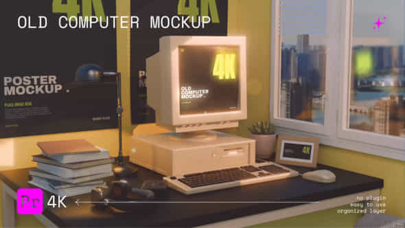 Old Computer Mockup - VideoHive 56240456