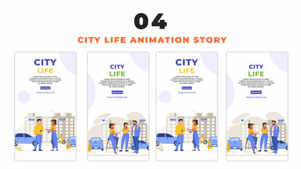 City Life Vector - VideoHive 48658512