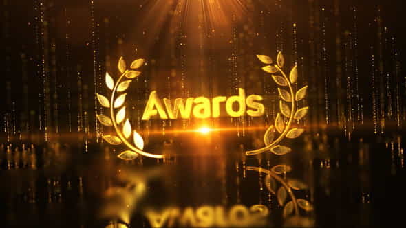 Gold Luxury Award Logo Reveal - VideoHive 32257013