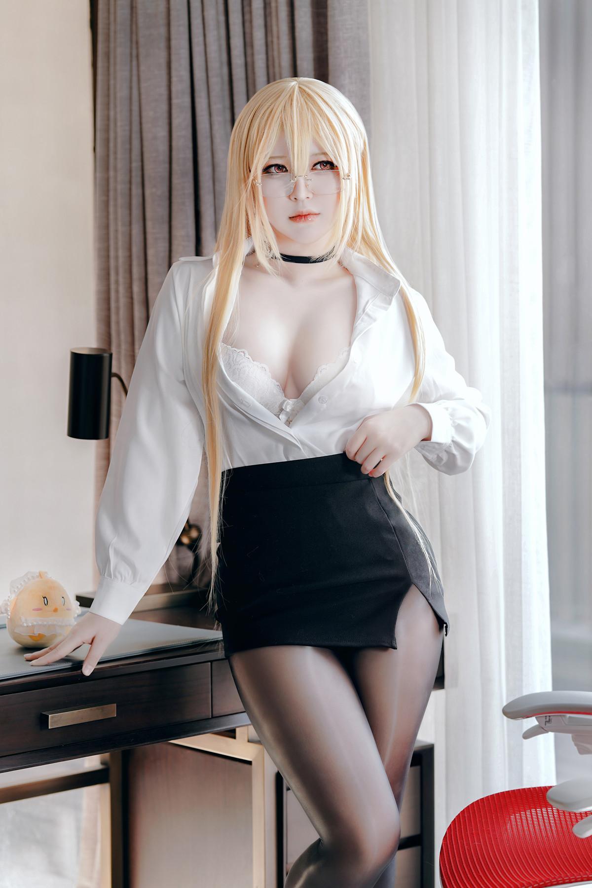 Cosplay 半半子Banbanko 碧蓝航线 怨仇OL(25)