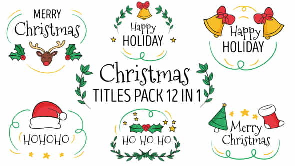 Christmas Titles Pack - VideoHive 41776091