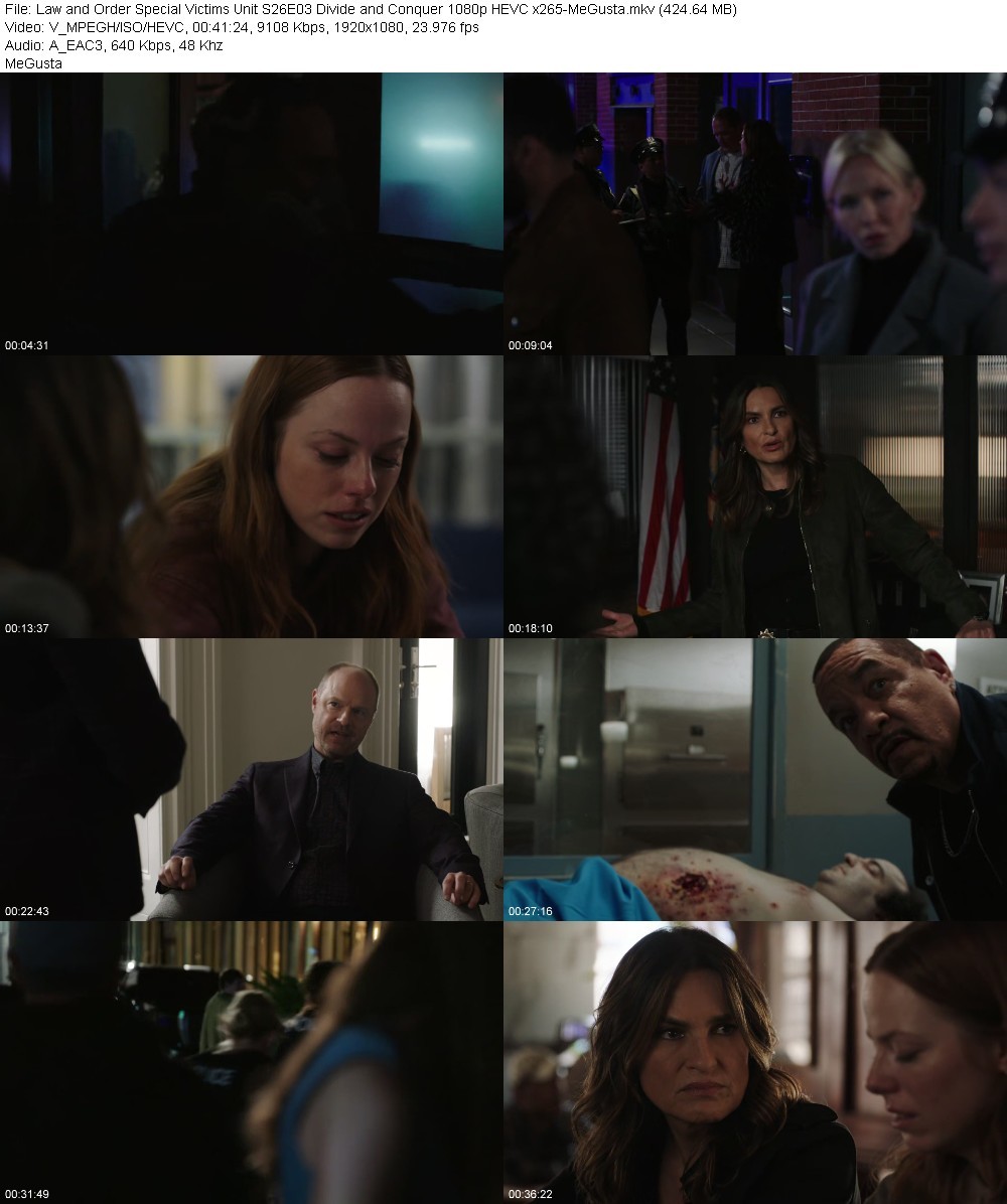 Law and Order Special Victims Unit S26E03 Divide and Conquer 1080p HEVC x265-MeGusta