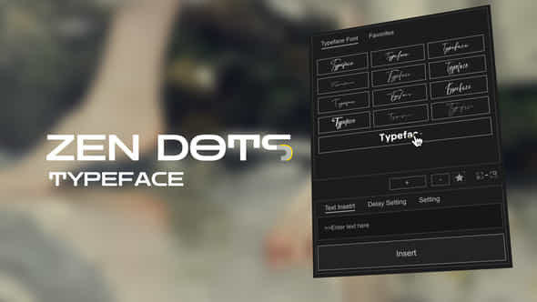 Animated Typeface Zen Dots - VideoHive 57665779