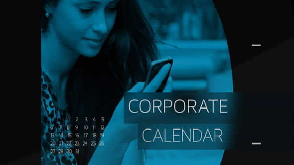 Corporate Calendar Timeline - VideoHive 5235084