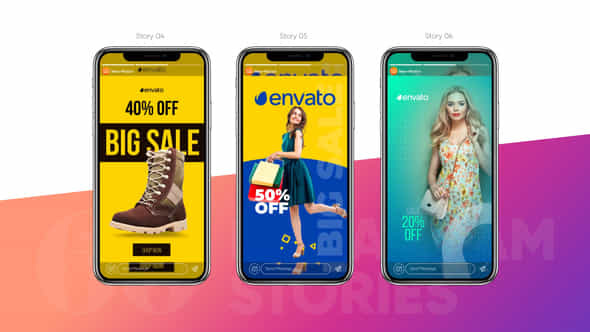 Shopping Instagram Stories - VideoHive 43307336