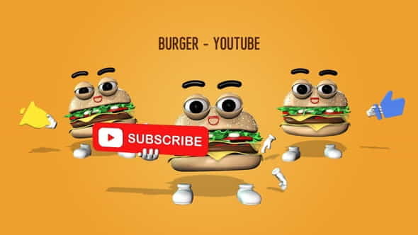 Burger - Youtube - VideoHive 27302573