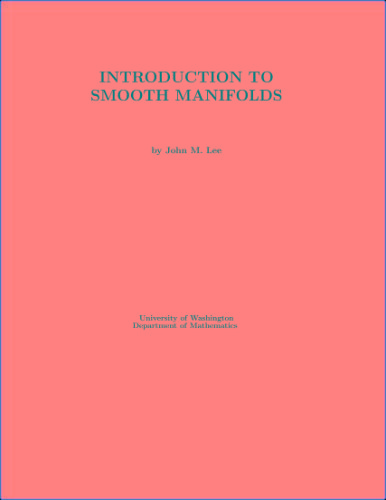 Introduction To Smooth Manifolds-J Lee