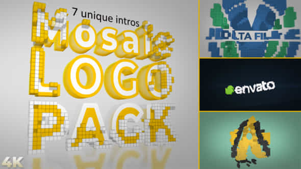 Pixel Mosaic Logo - VideoHive 23869227