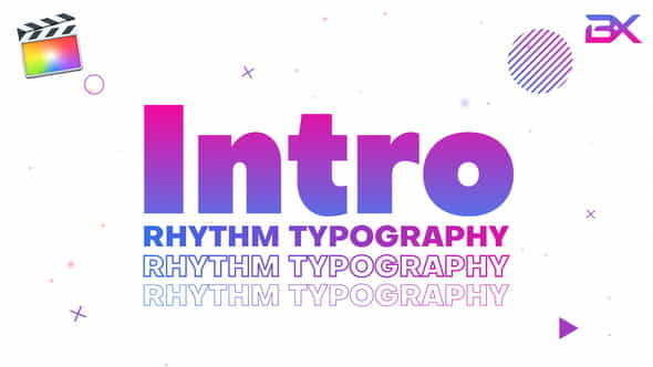 Rhythm Typography Intro - VideoHive 26475059