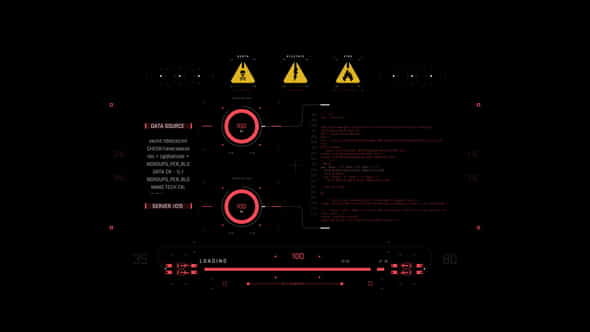 Cyberpunk Hud Coder - VideoHive 39569072